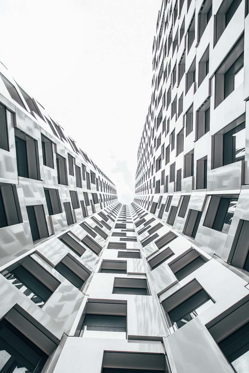 town high rise building urban